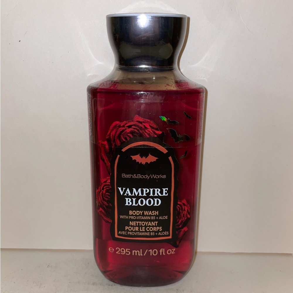 Bath & Body Works Vampire Blood Body Wash Shower Gel 10oz Halloween New
